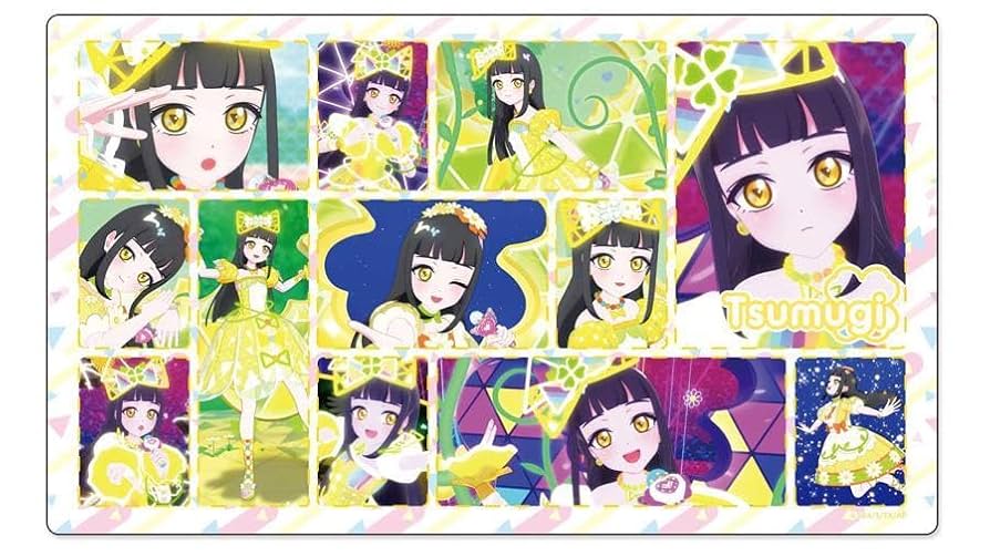 Amazon.co.jp: ひみつのアイプリ つむぎいっぱい ラバーマット